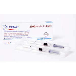 CLEXANE ® Syringes 2000 IU ( ENOXAPARIN ) 20 mg / 0.2 ml 2 Pre-Filled Syringes